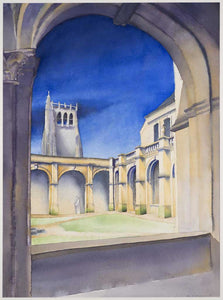 Composition derived from the decorations in the Abbaye du Bec-Hellouin – Eure